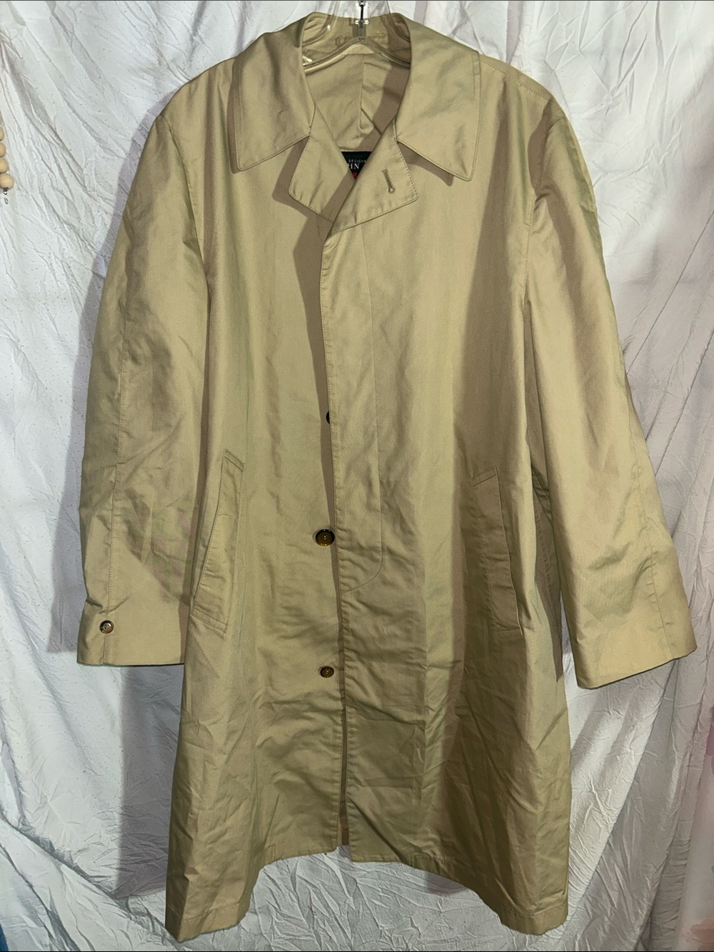 Classic Beige men’s Harbor Master Trench Coat - size 40
